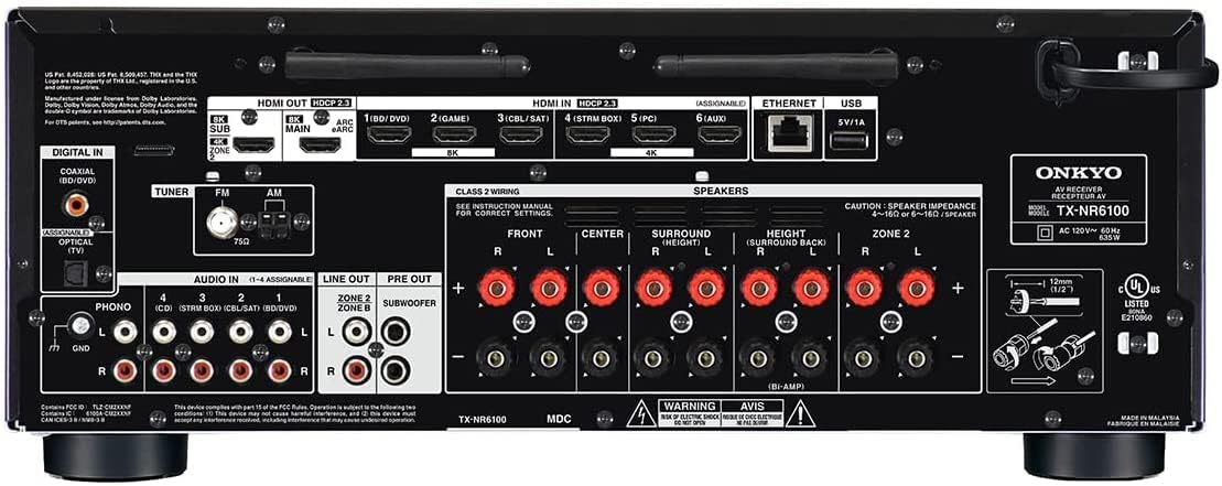 Onkyo TXNR6100 7.2 THX Certified Surround Receiver