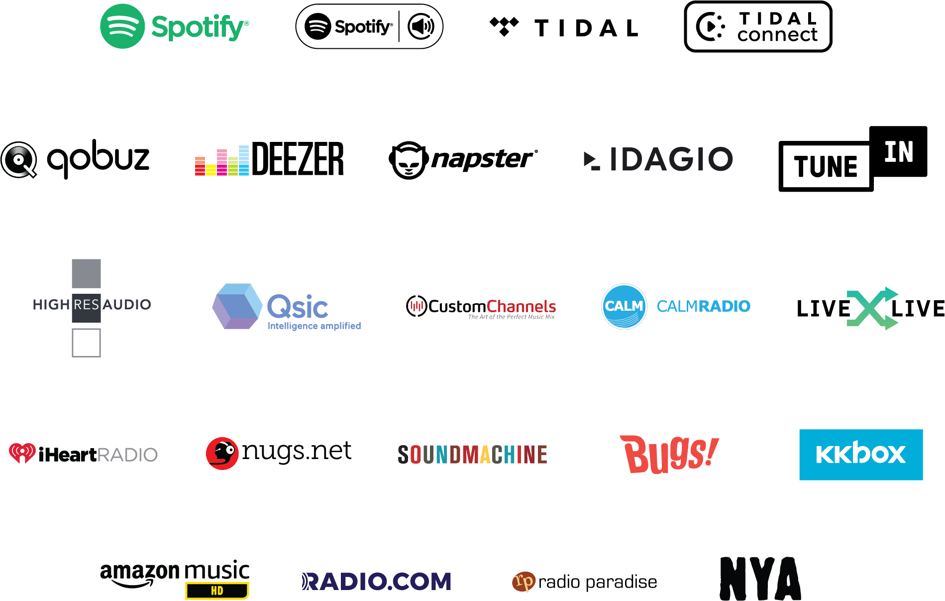 Bluesound Powernode Streaming Services