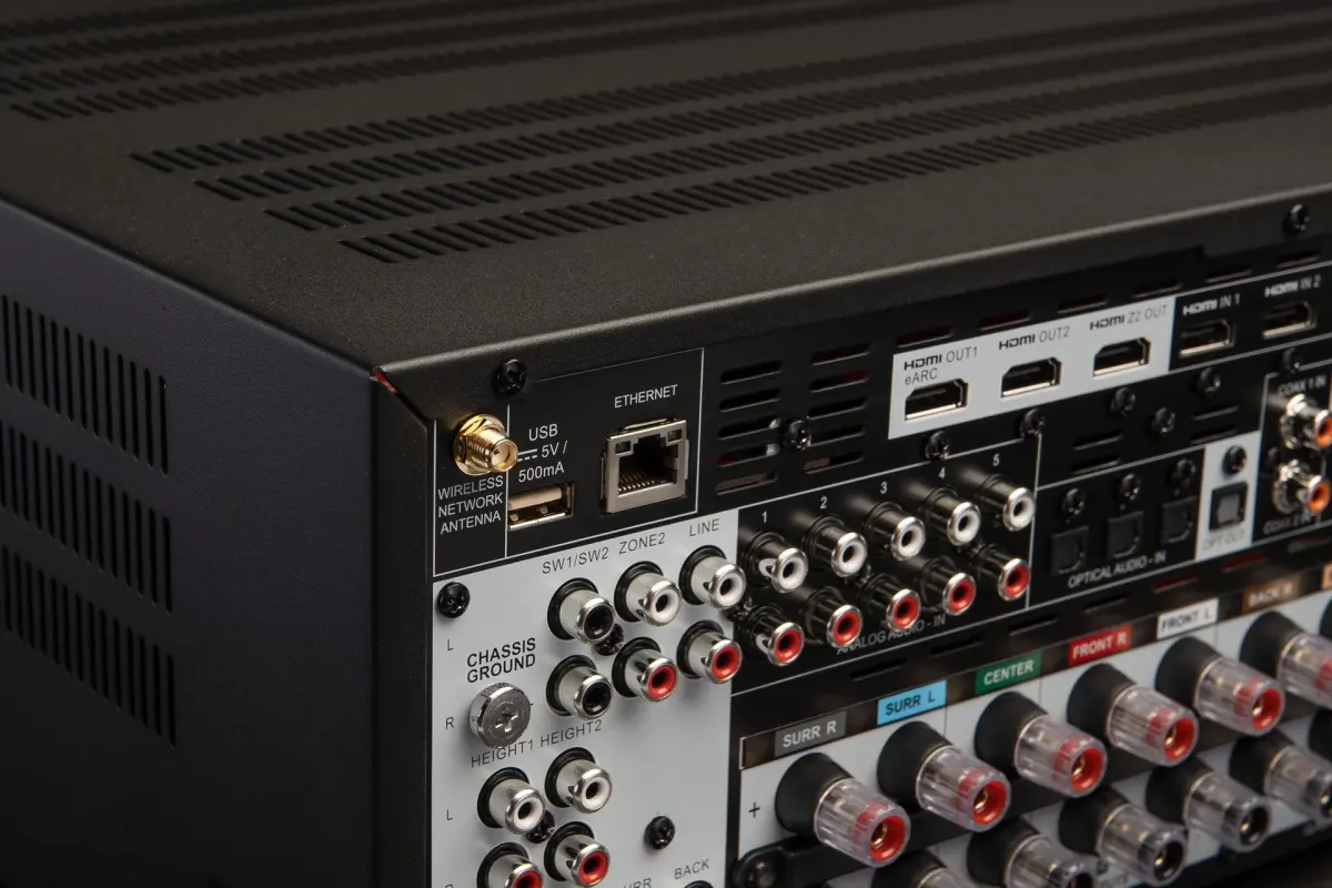 MRX-740 8K Surround Sound Receiver, top view at Toma Audio