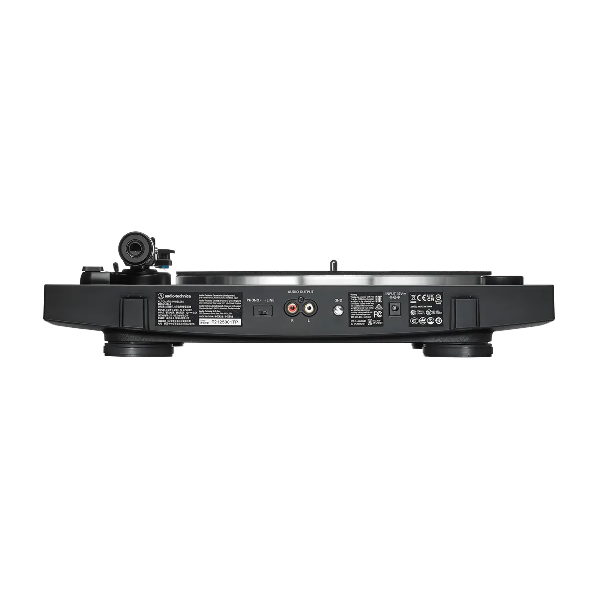 AT-LP3XBT Automatic Belt-Drive Turntable, hinge detail at Toma Audio