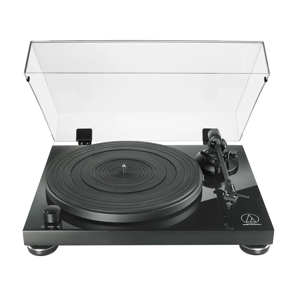 AT-LPW50PB Belt-Drive Turntable, front view at Toma Audio