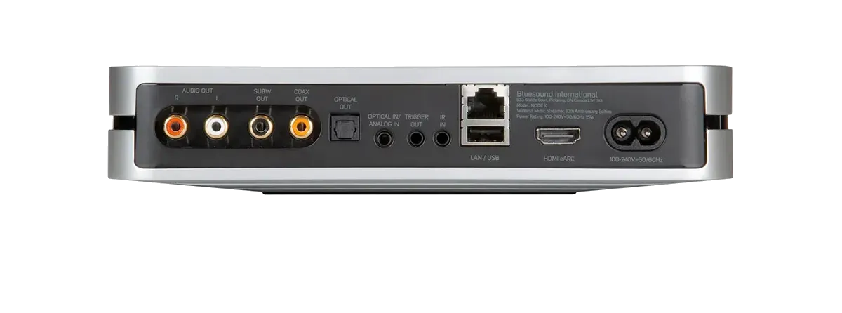 Bluesound NODE X, top view at Toma Audio