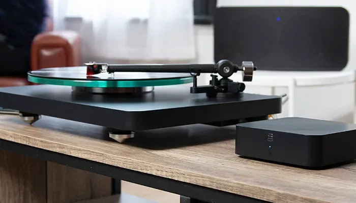 Bluesound System Hub, lifestyle view at Toma Audio