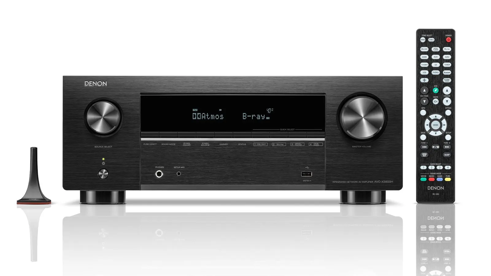 Denon AVC-X3800H Surround Sound Receiver - [9.4x105W 8K BT Wi-Fi HEOS USB Phono], product view at Toma Audio