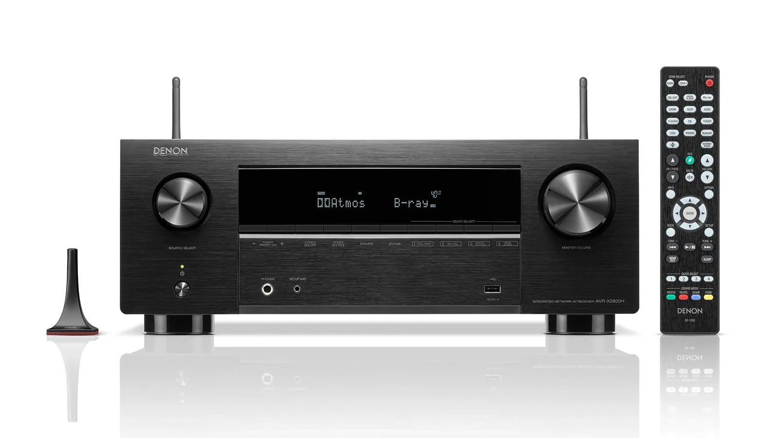 Denon AVR-X2800H Surround Sound Receiver - [7.2x95W 8K BT Wi-Fi HEOS USB Phono], product view at Toma Audio
