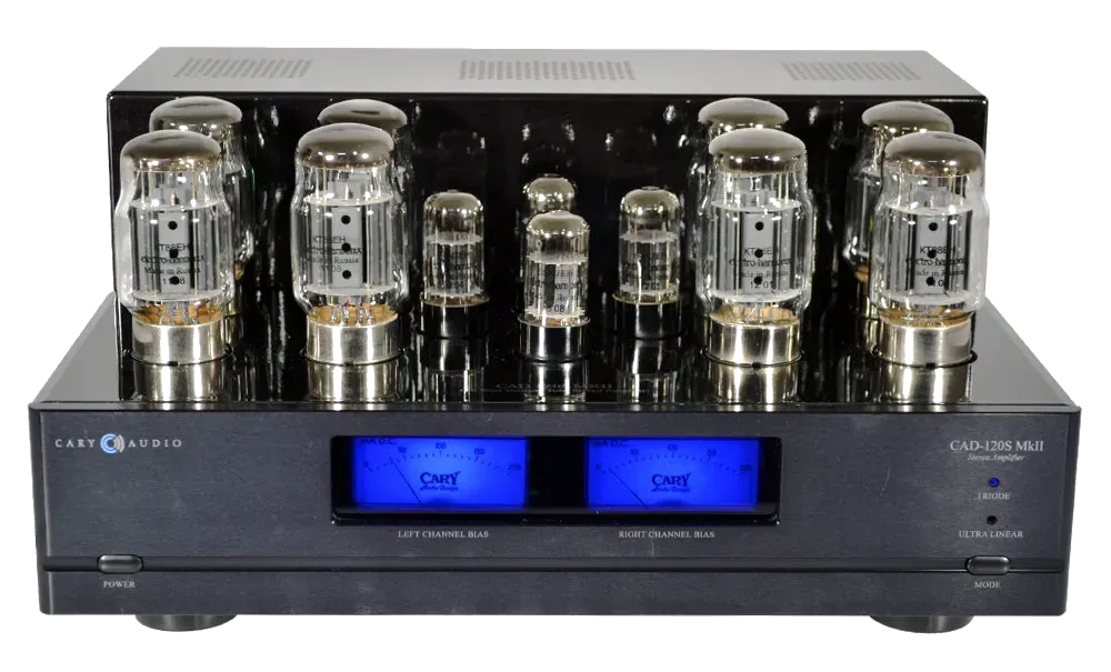 Cary Audio CAD-120S MkII Power Amplifier - [2x120W], front view at Toma Audio
