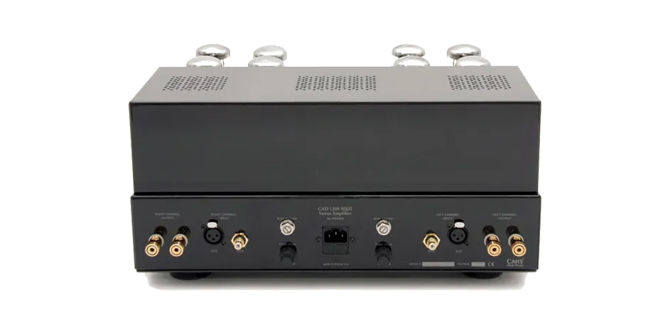 Cary Audio CAD-120S MkII Power Amplifier - [2x120W], rear view at Toma Audio