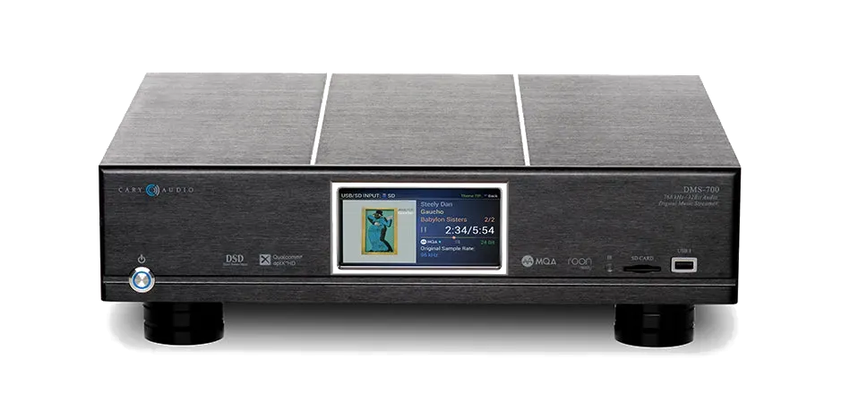 Cary Audio DMS-700 Network Player - [DAC USB Wi-Fi BT], front view at Toma Audio