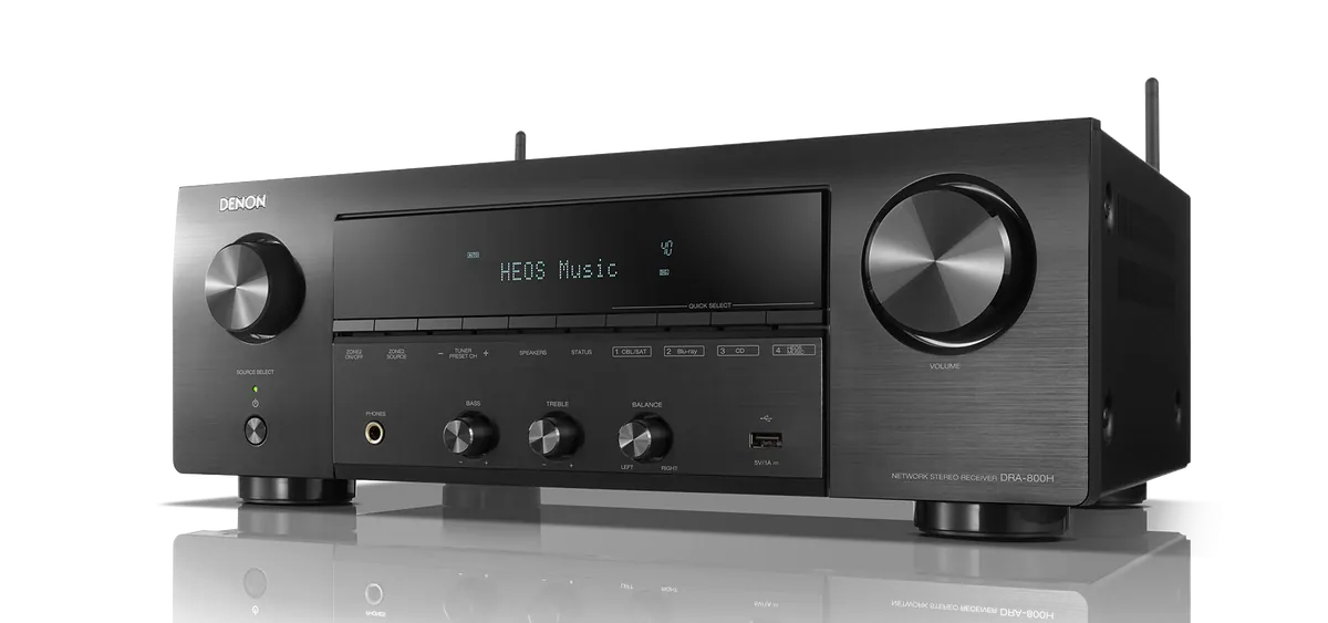 Denon DRA-800H Stereo Receiver - [2x100W BT Wi-Fi HEOS DAC USB Phono Tuner HDMI] at Toma Audio