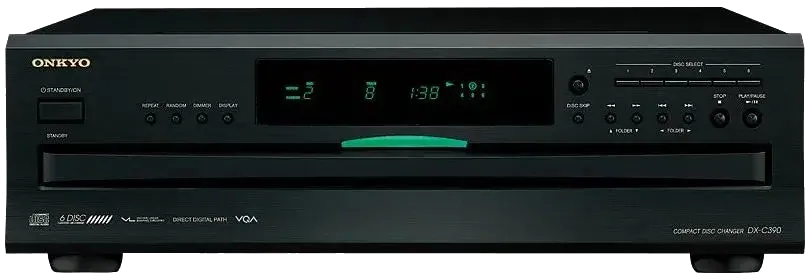 Onkyo DCX390M4 6-Disc CD Player - Black at Toma Audio