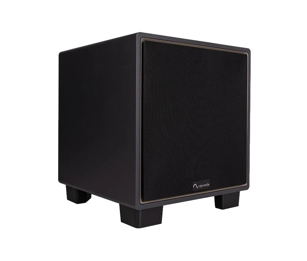 Episode MEGA S Series 8" Sealed Subwoofer with 120W Amplifier Black at Toma Audio
