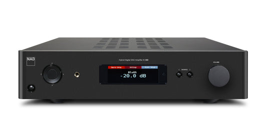 NAD C 368 Integrated Streaming Amplifier - [2x80W DAC USB BT Wi-Fi BluOS Phono]