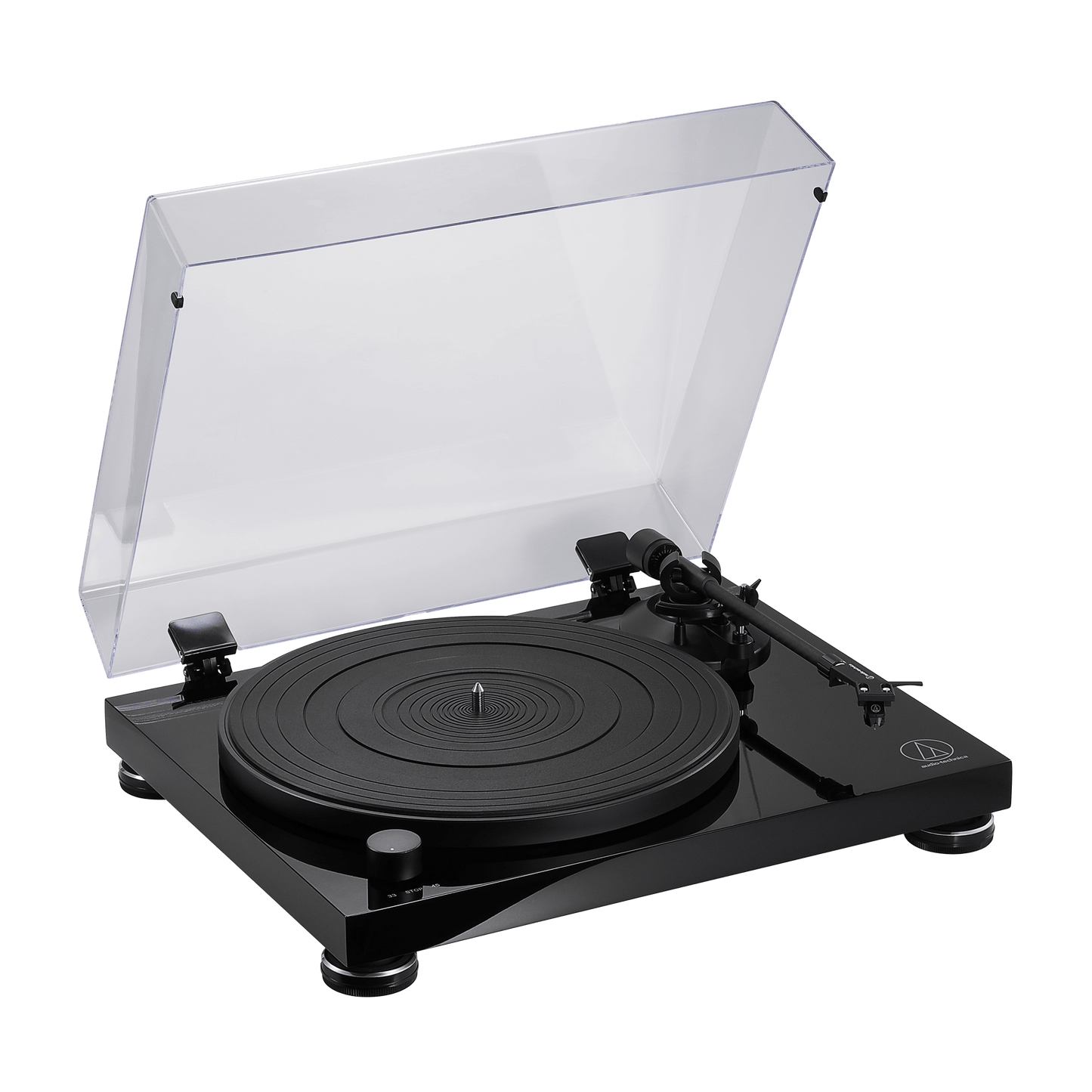 Audio Technica AT-LPW50PB - Fully Manual Belt-Drive Turntable - [LP Phono Manual]