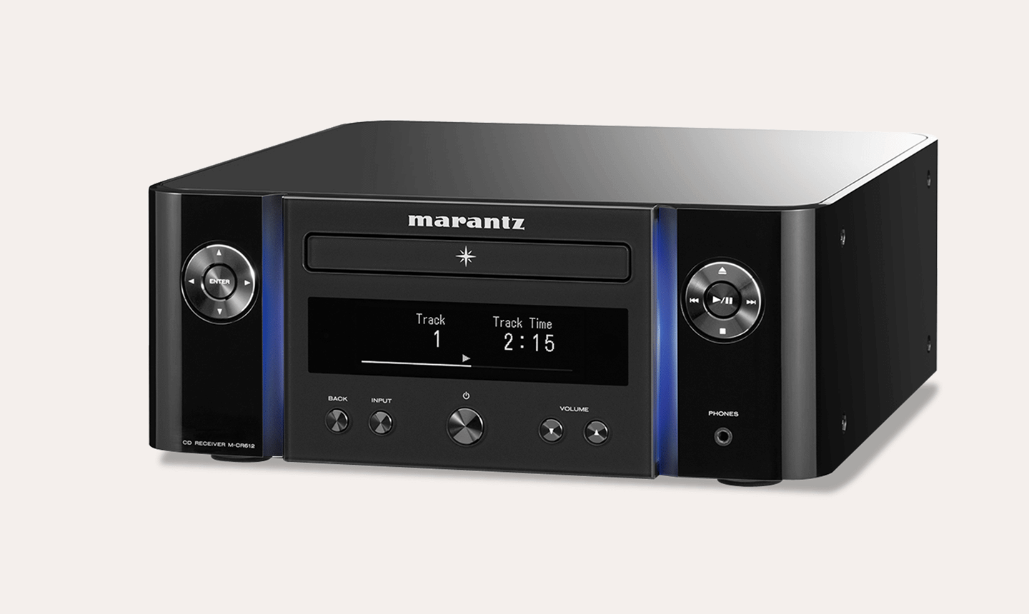 Marantz M-CR612 Mini System - [2x50W(6Ω) CD USB BT DAC Wi-Fi HEOS Tuner]
