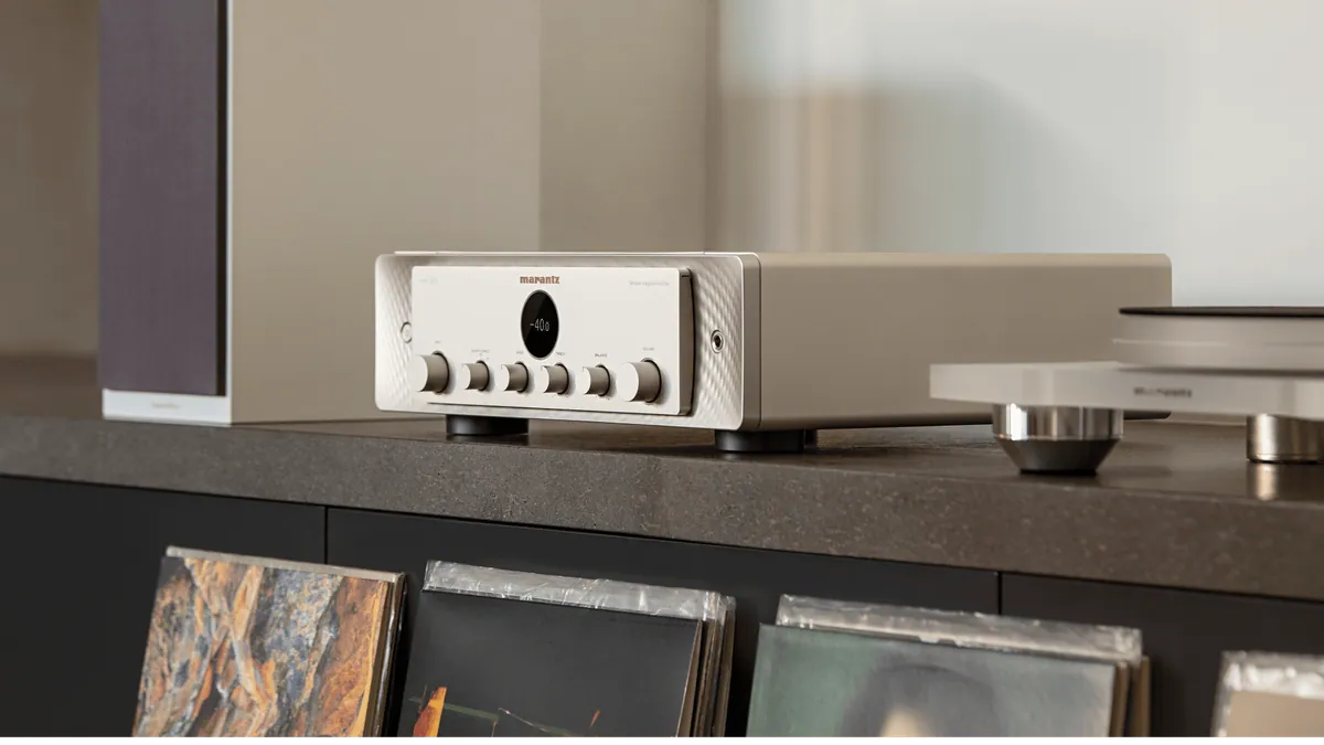 Marantz Model 40n Integrated Streaming Amplifier - [2x70W BT Wi-Fi HEOS HDMI USB DAC Phono] integrated streaming amplifier in a room at Toma Audio