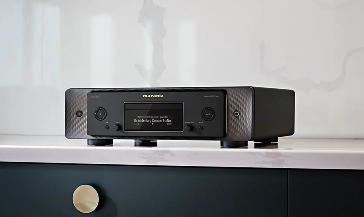 Marantz SACD 30n, black finish in a listening room at Toma Audio