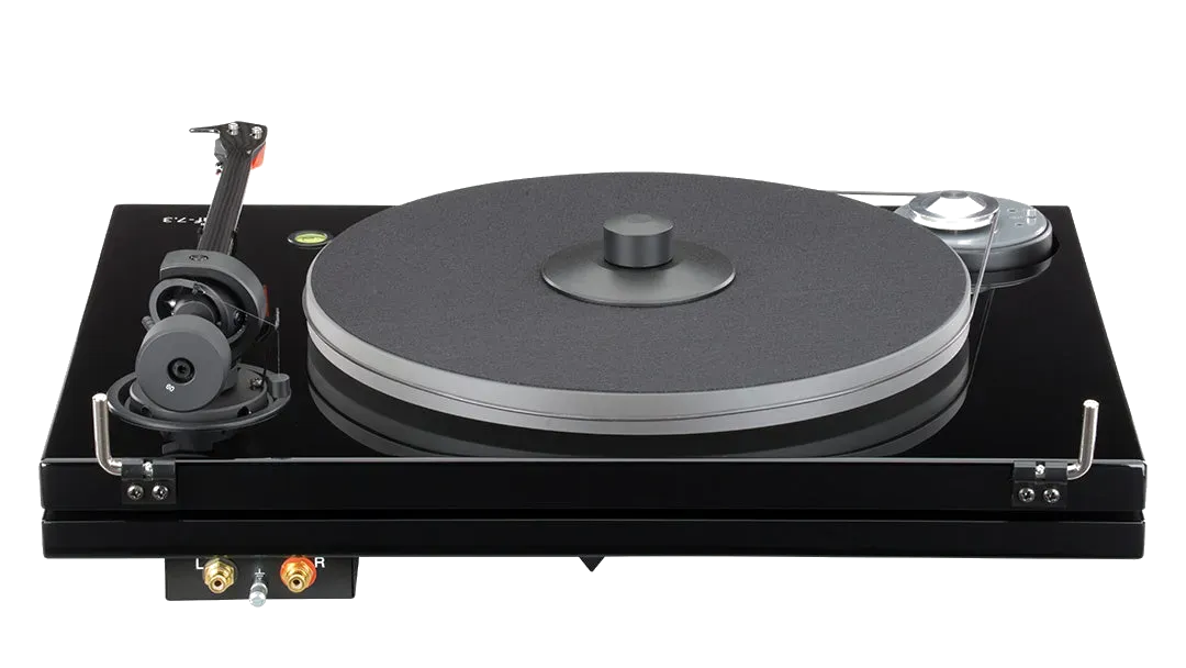 Music Hall mmf-7.3 se Manual Turntable - [LP Manual], front detail two at Toma Audio