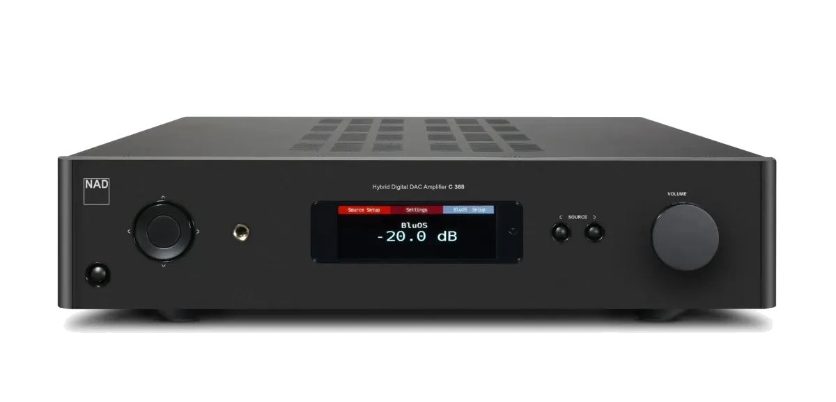 NAD C 368 Integrated Streaming Amplifier - [2x80W DAC USB BT Wi-Fi BluOS Phono] at Toma Audio