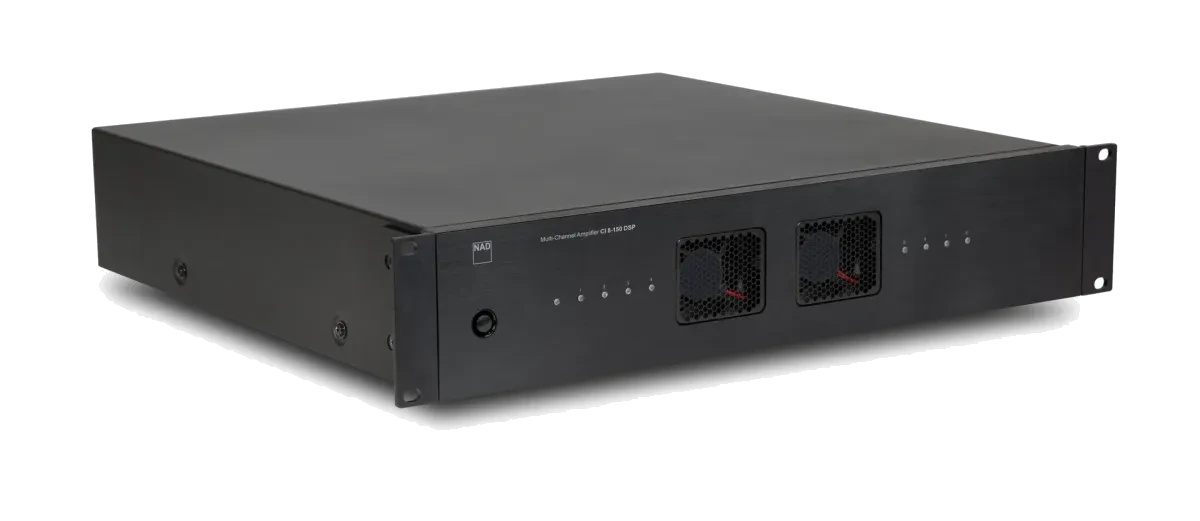 NAD CI 8-150 DSP - [8x150W] three-quarter view at Toma Audio