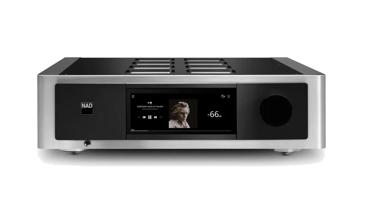 NAD M33 Integrated Streaming Amplifier - [2x200W DAC USB BT Wi-Fi BluOS HDMI AES/EBU XLR Phono] at Toma Audio