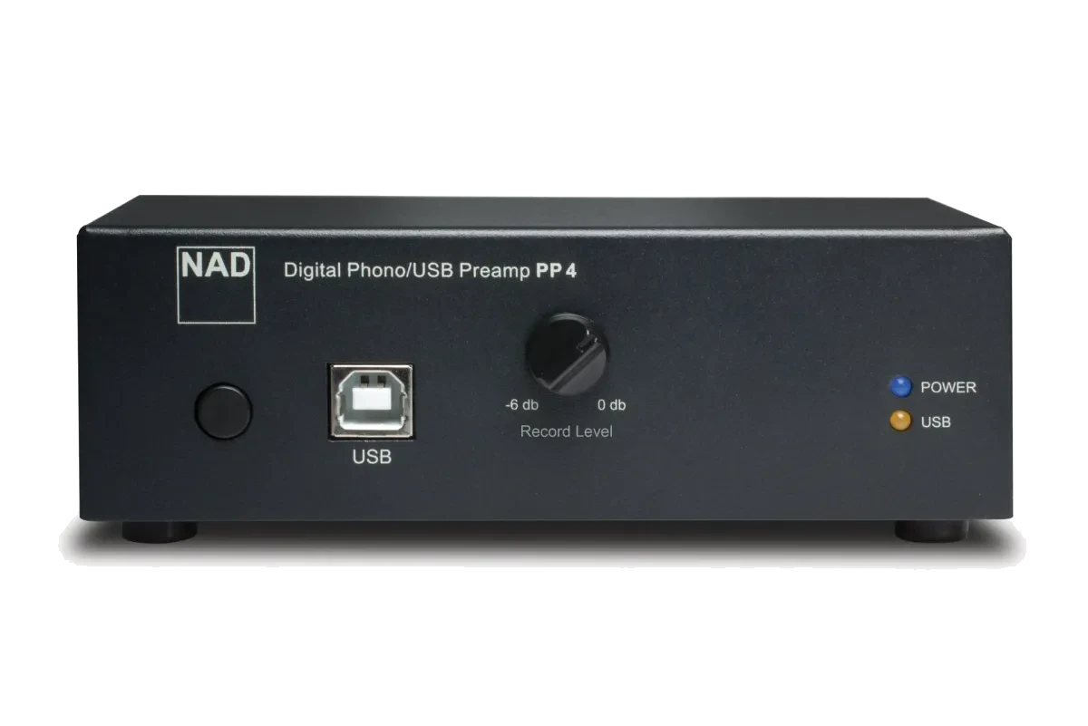 NAD PP 4 Phono Stage - [USB Phono] three-quarter view at Toma Audio