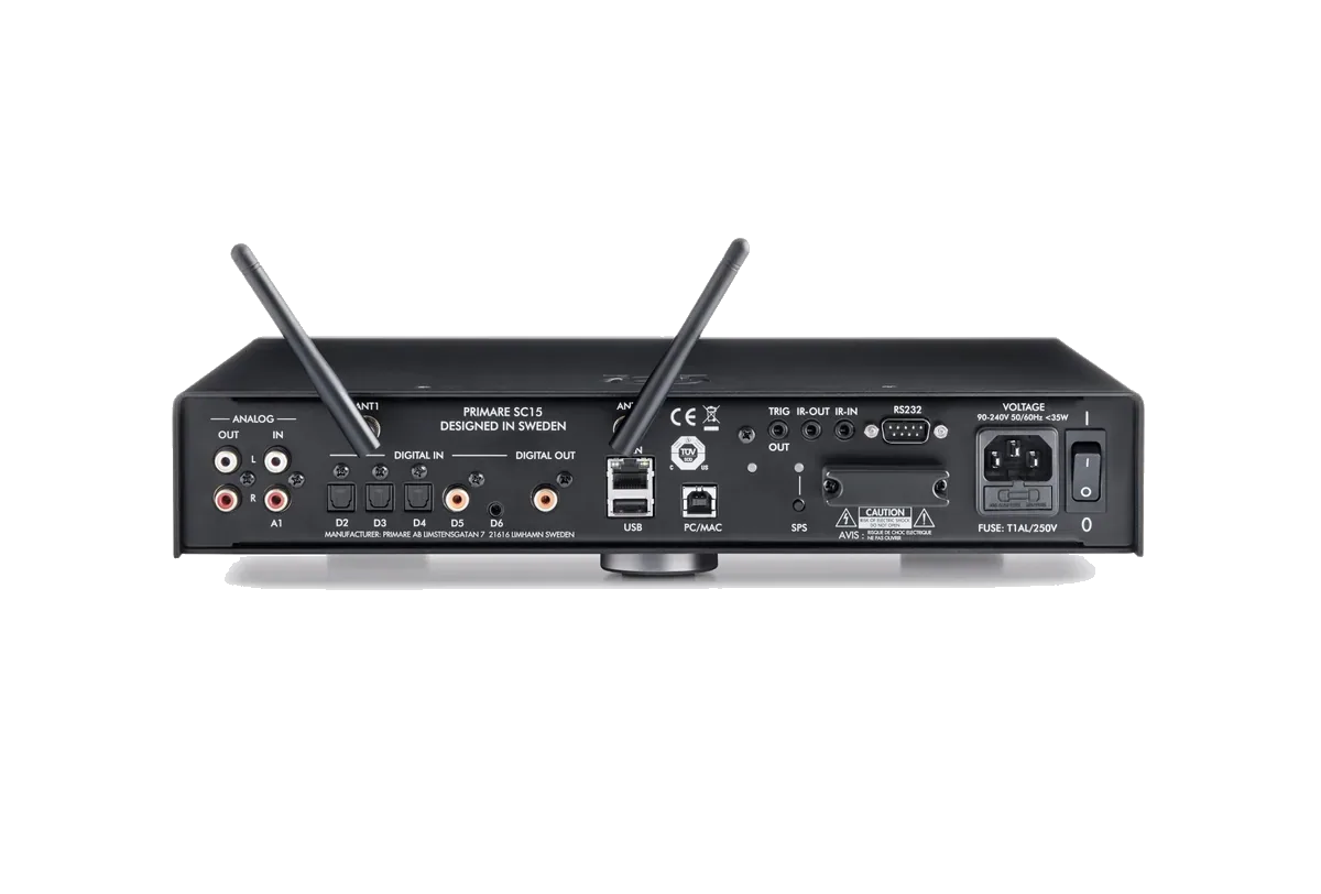 Primare SC15 Prisma Streamer - [DAC USB Wi-Fi BT PRE], product view 2 at Toma Audio
