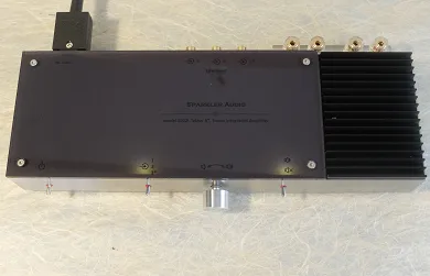 Sparkler Audio model S502 "ether" Smart Integrated Amplifier - [2x10W], rear detail at Toma Audio
