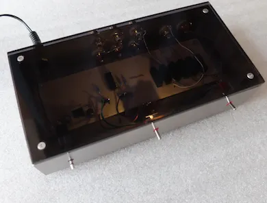 Sparkler Audio model S506 "switchgirl" Input Selector, connection detail at Toma Audio