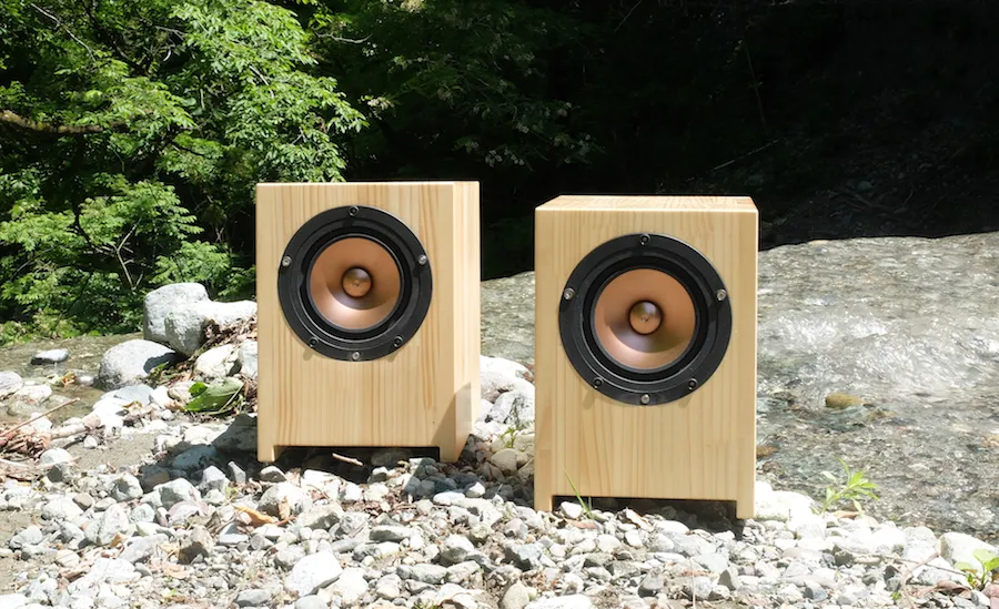 Sparkler Audio model S510 "flavor" 15cm Full-Range Loudspeaker System, front pair view at Toma Audio