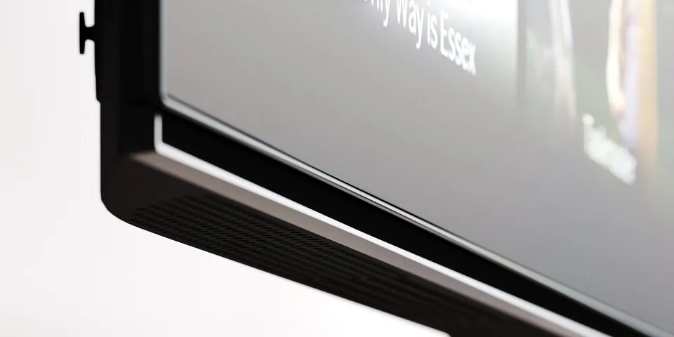 Loewe We SEE 4K OLED 65 Smart TV, sound detail at Toma Audio